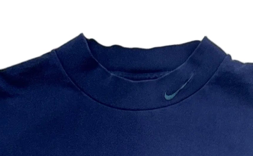 Vintage Nike Mock Neck T-Shirt - 2XL