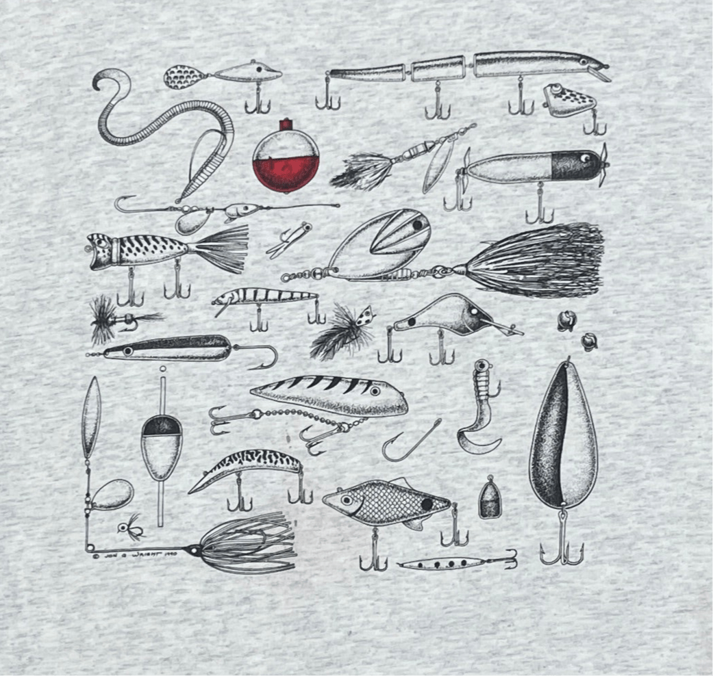 1990 Fishing Lure Shirt - XL - ALL GOODS - ALL GOODS
