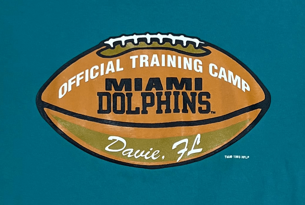 1993 Miami Dolphins Training Camp T-Shirt - XL - ALL GOODS - ALL GOODS