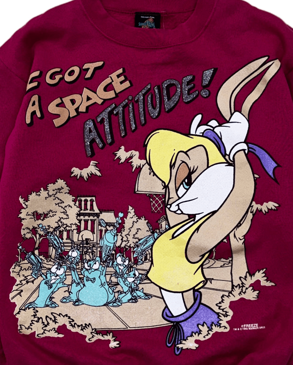 1996 Space Jam Lola Bunny Crewneck - Youth XL - ALL GOODS - ALL GOODS