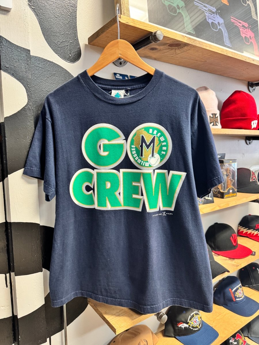 1998 Milwaukee Brewers “Go Crew” Shirt - Medium - ALL GOODS - ALL GOODS