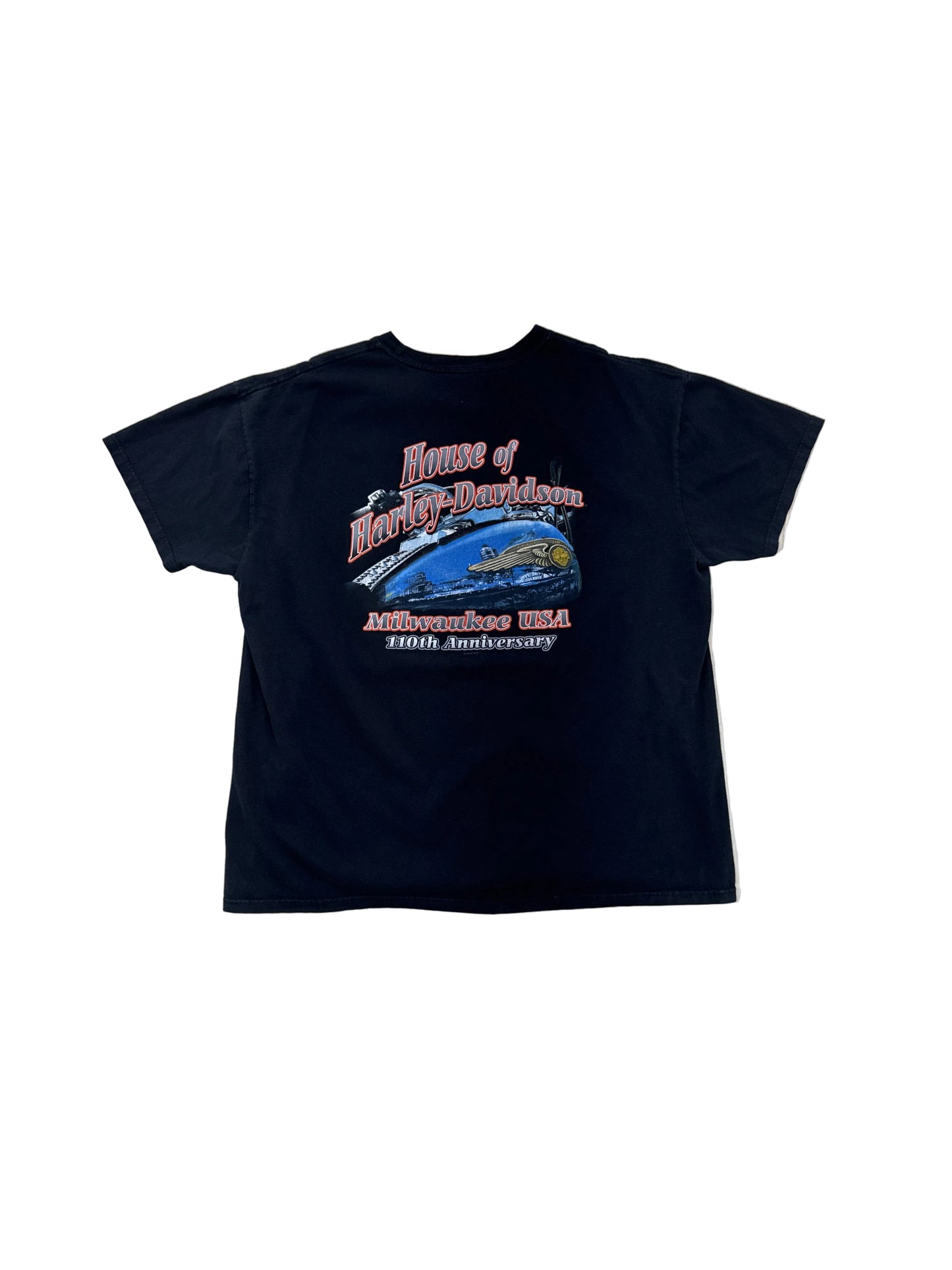 Vintage 2013 Harley Davidson Milwaukee T-Shirt - 2XL