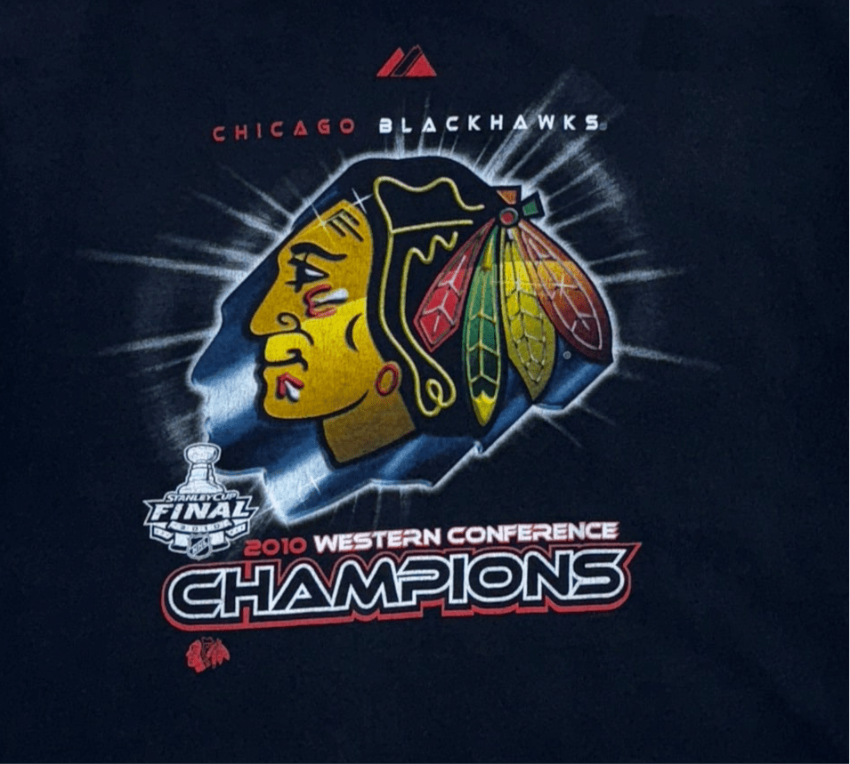 2010 Chicago Blackhawks Stanley Cup T-Shirt - Large - ALL GOODS - ALL GOODS