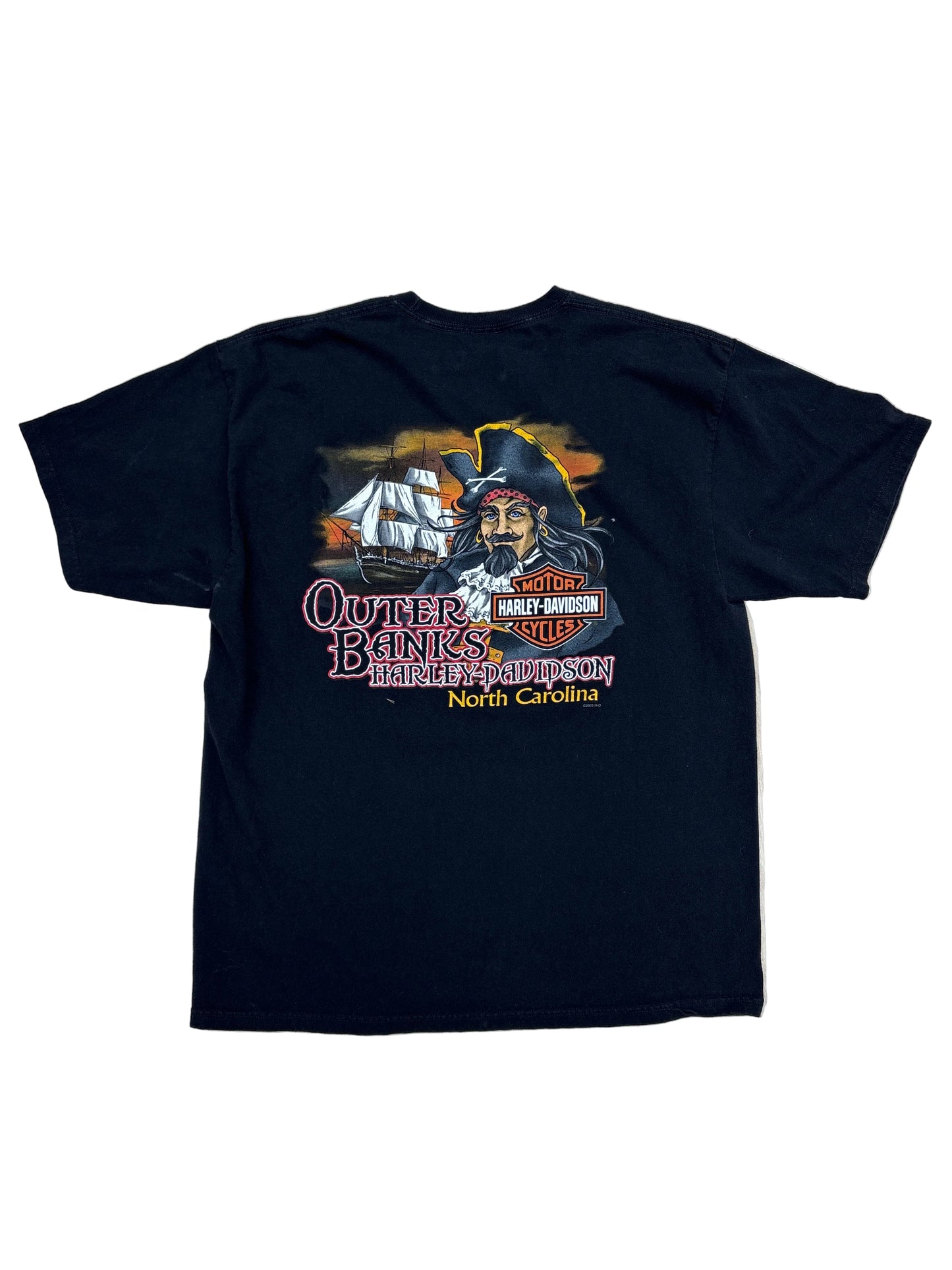 Outer Banks Harley Davidson North Carolina T-Shirt-XL