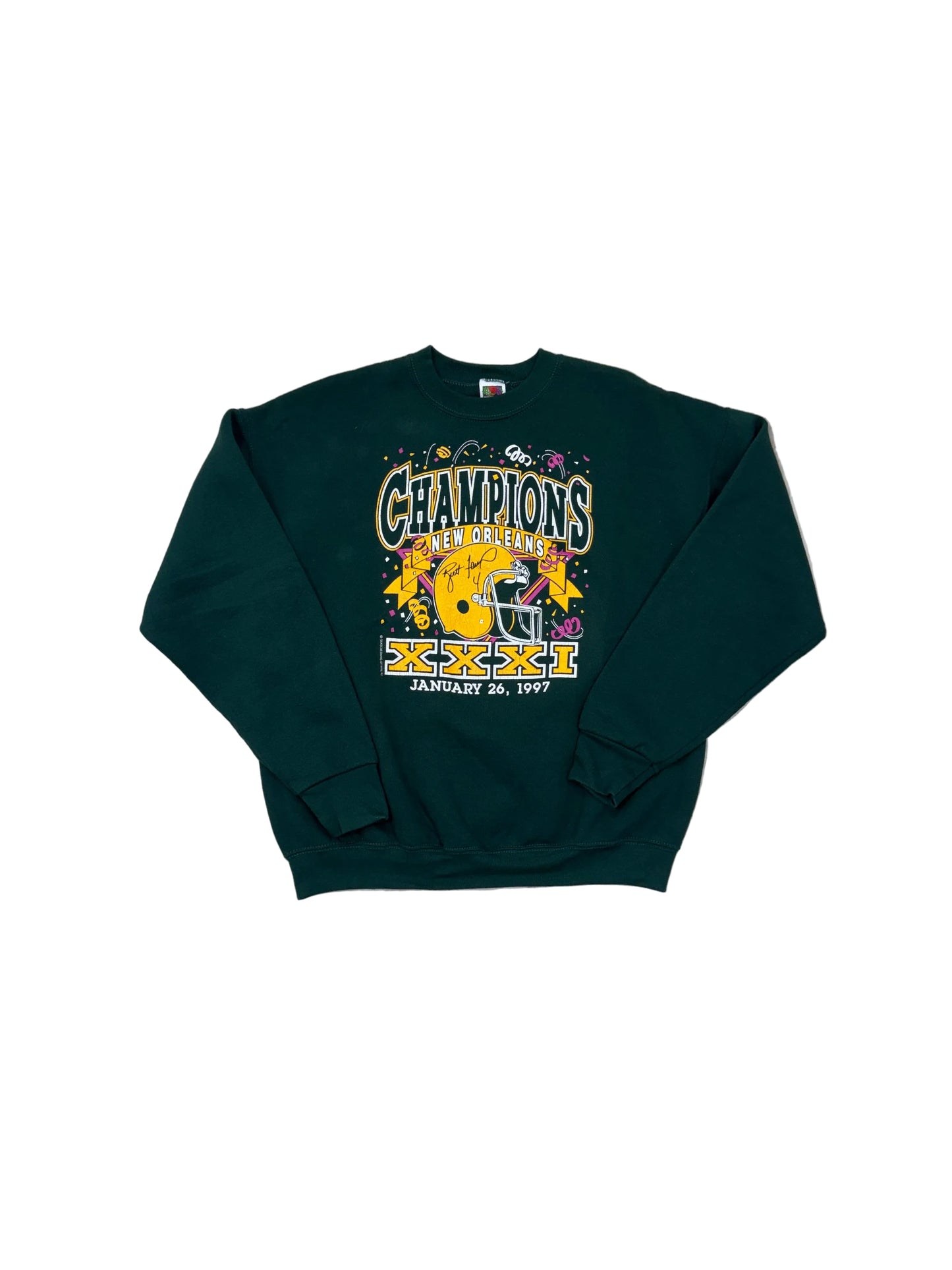 Vintage 1997 Green Bay Packers SB Crewneck - XL