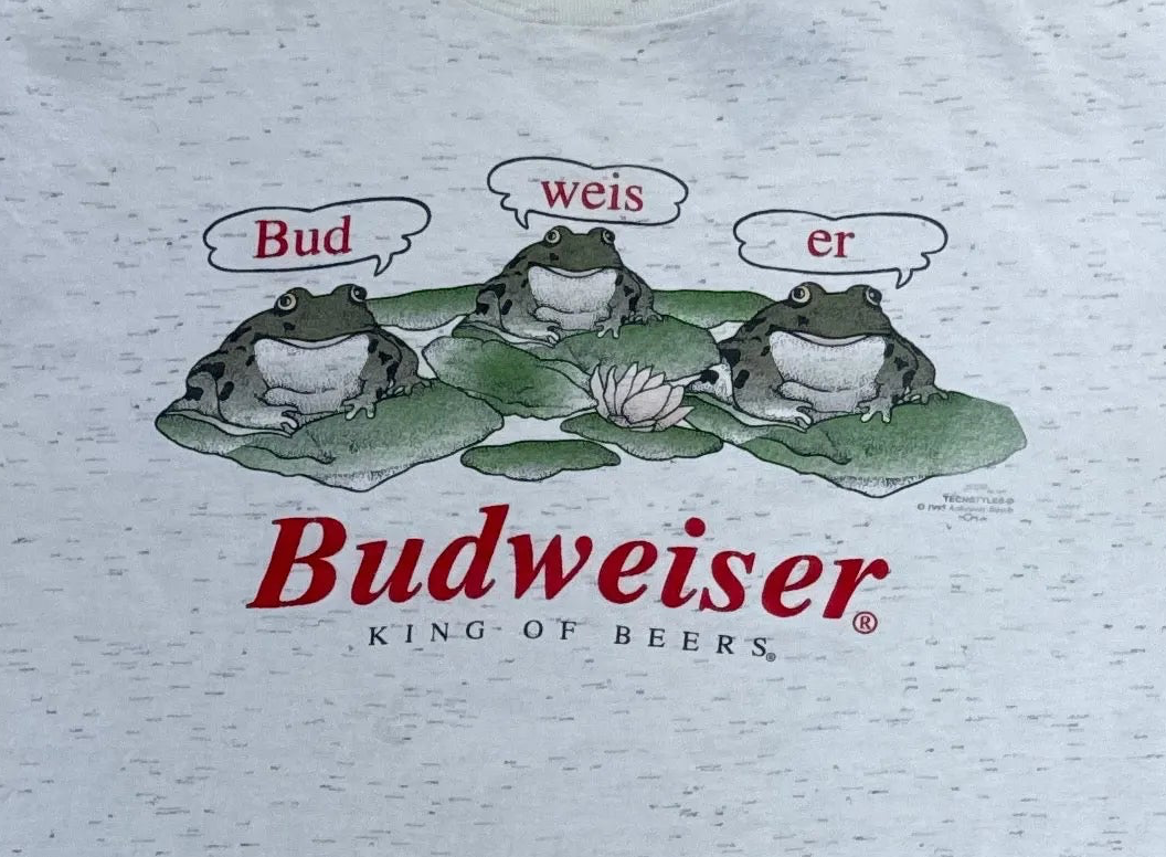 1995 Budweiser Frogs T-Shirt - XL