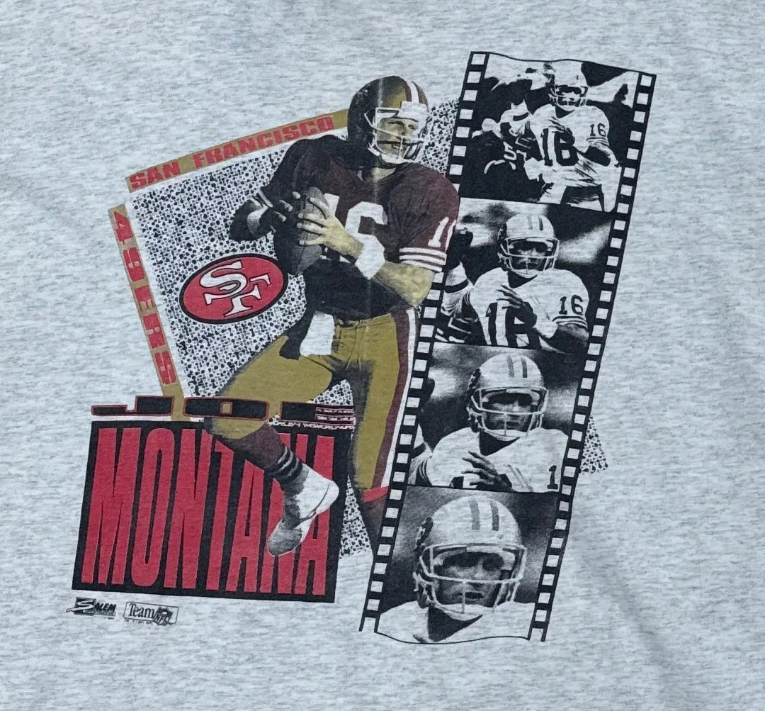 1991 Joe Montana 49ers T-Shirt - Large