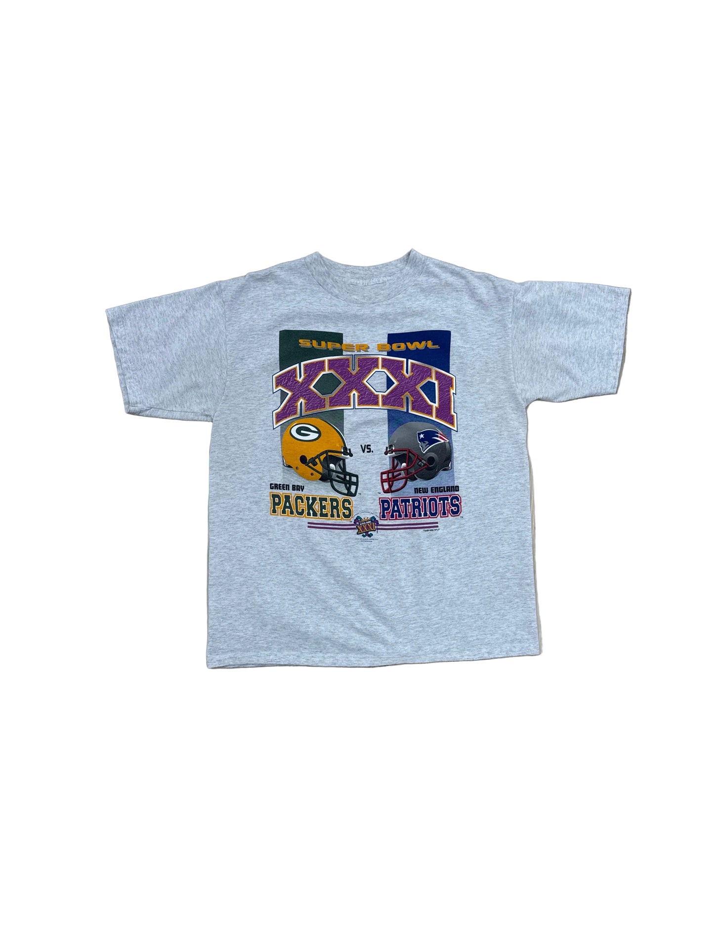 1996 Packers Vs Patriots Super Bowl T-Shirt - Large