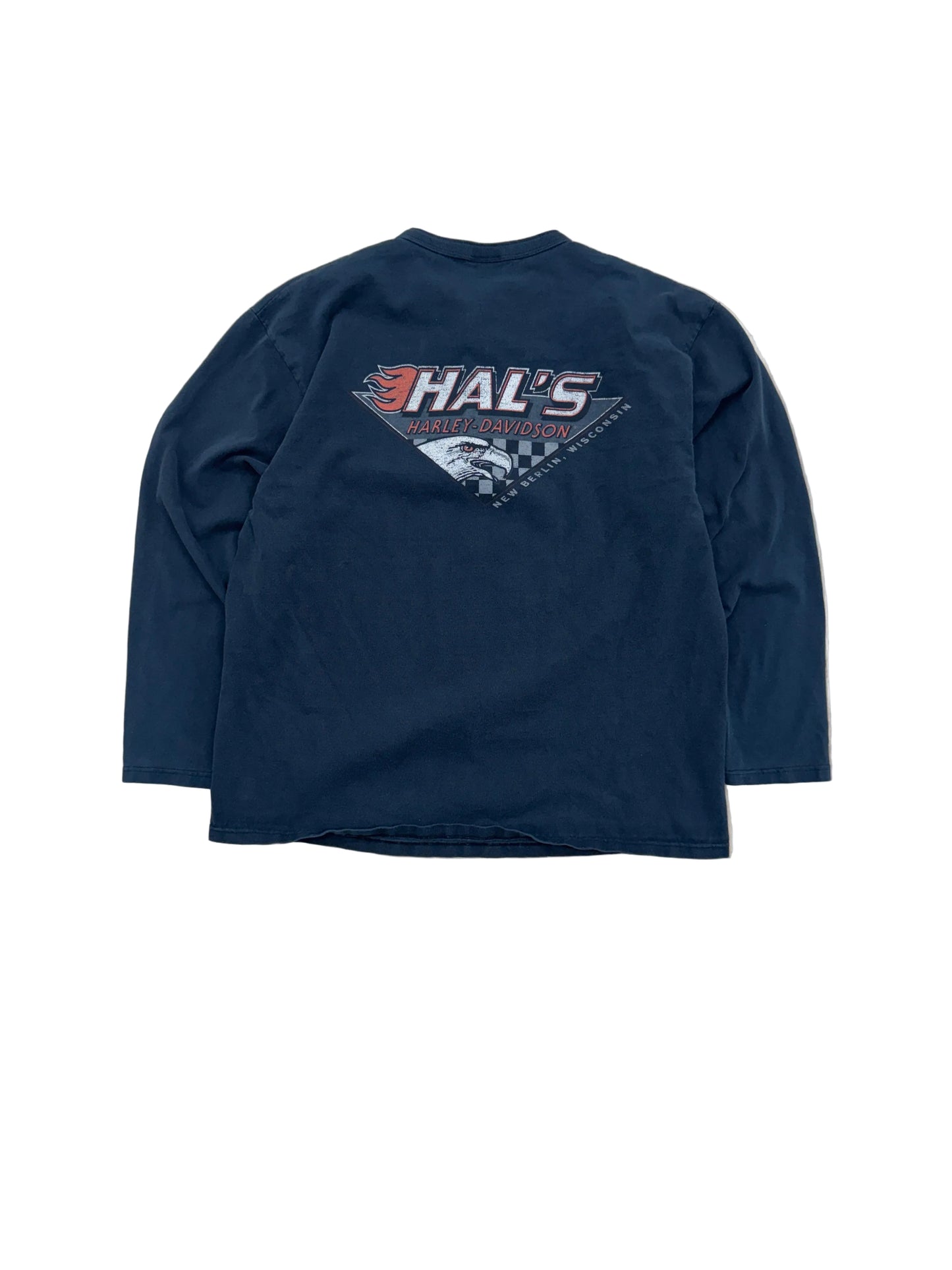 Vintage 2001 Harley Davidson “Hal’s” Long Sleeve T-Shirt - XL
