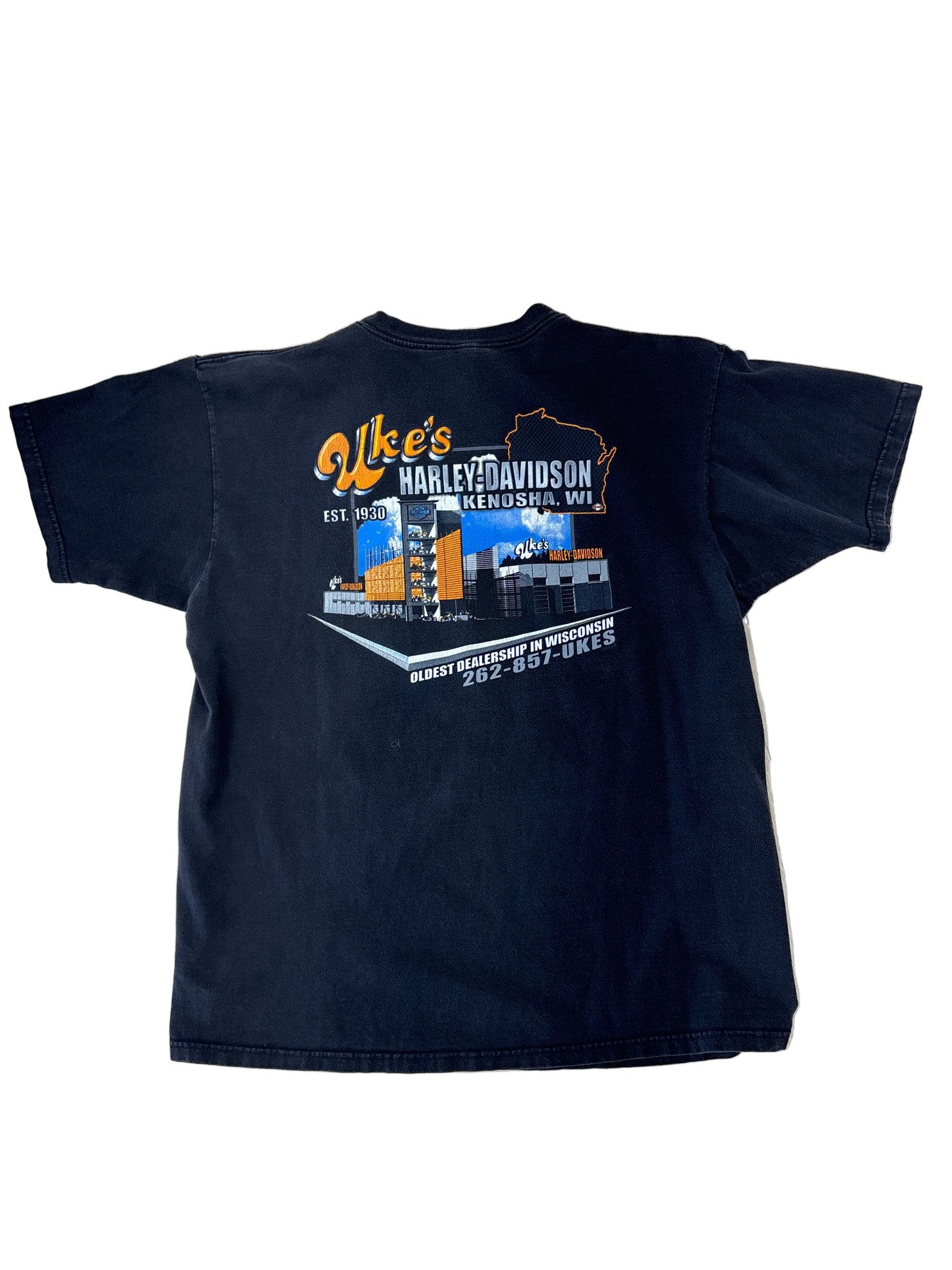 Uke’s Harley Davidson Oldest Dealership T-Shirt-XL