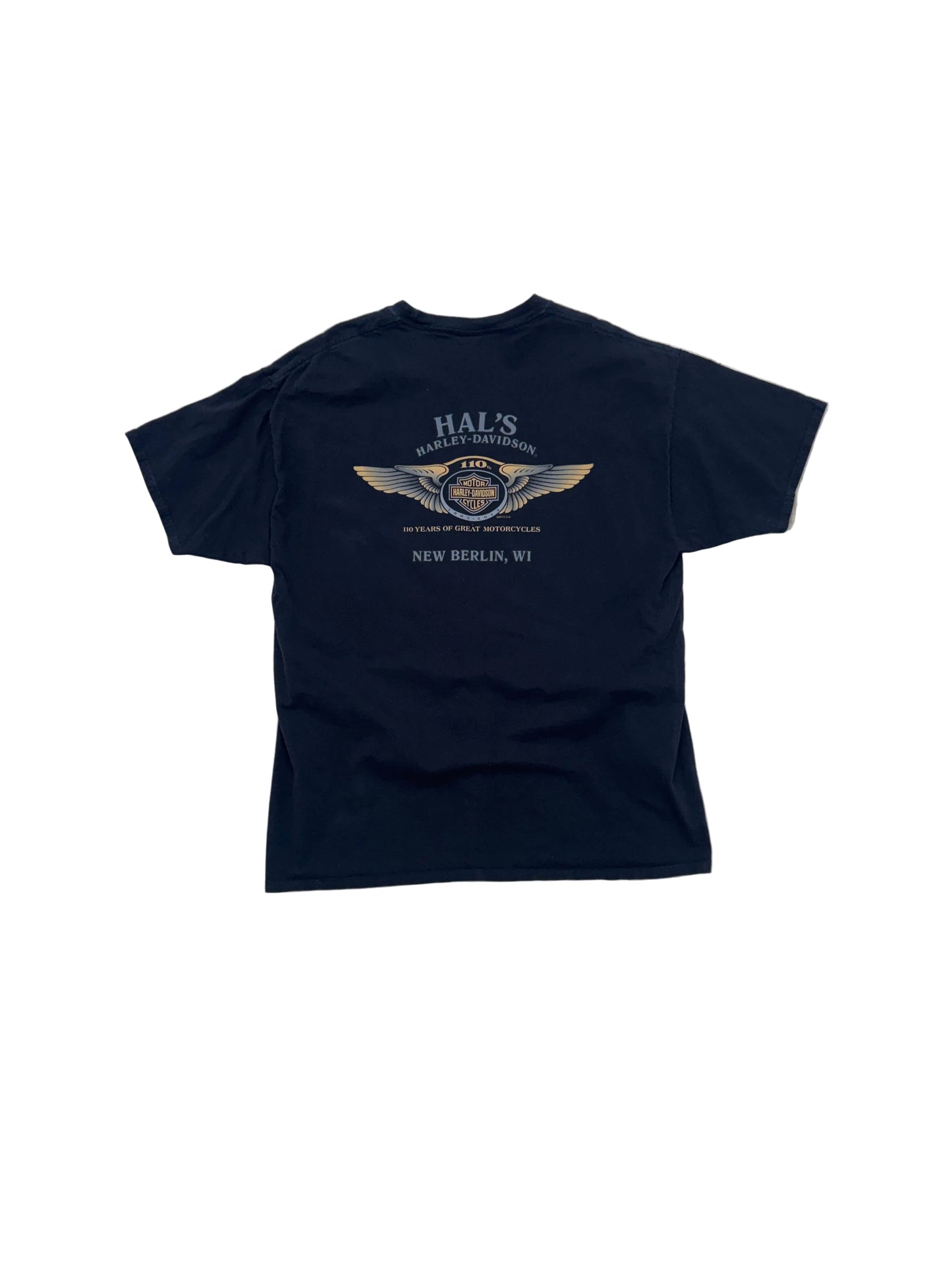Vintage 2013 Harley Davidson Wisconsin T-Shirt - 2XL