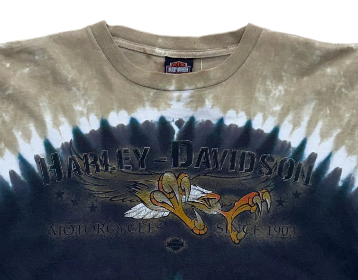 Vintage Harley Davidson Tie Dye T-Shirt - Large