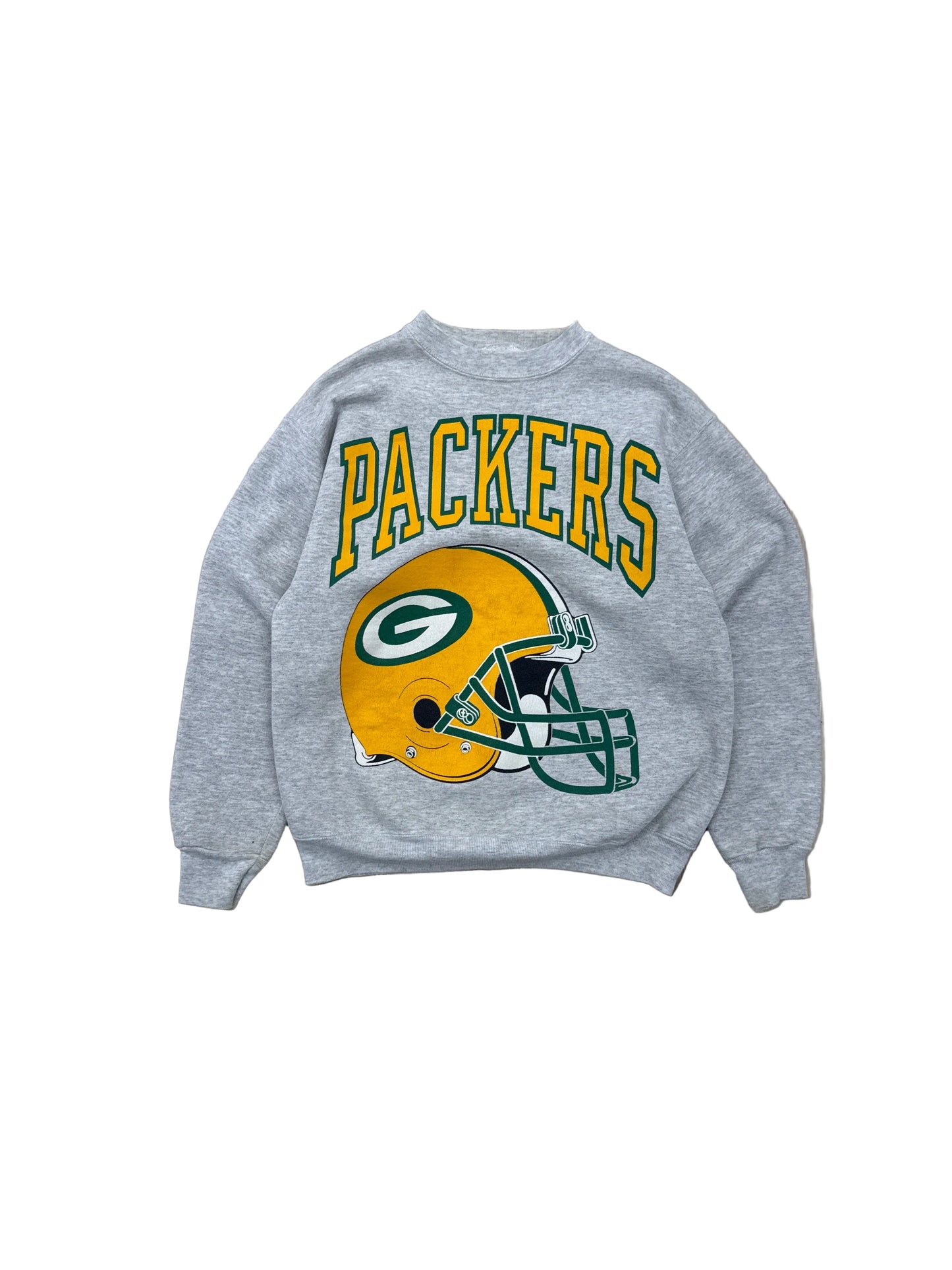 Vintage Green Bay Packers Helmet Crewneck - Small