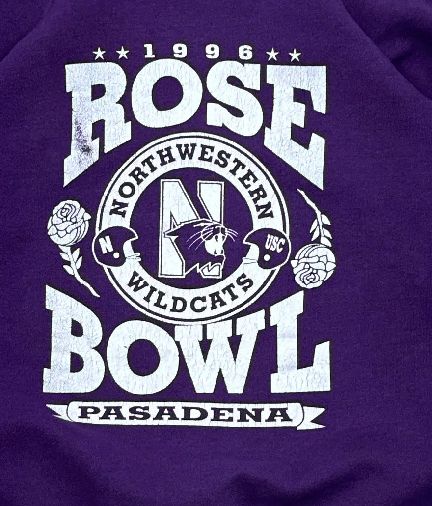 Vintage 1996 Northwestern Rose Bowl Crewneck - M/L