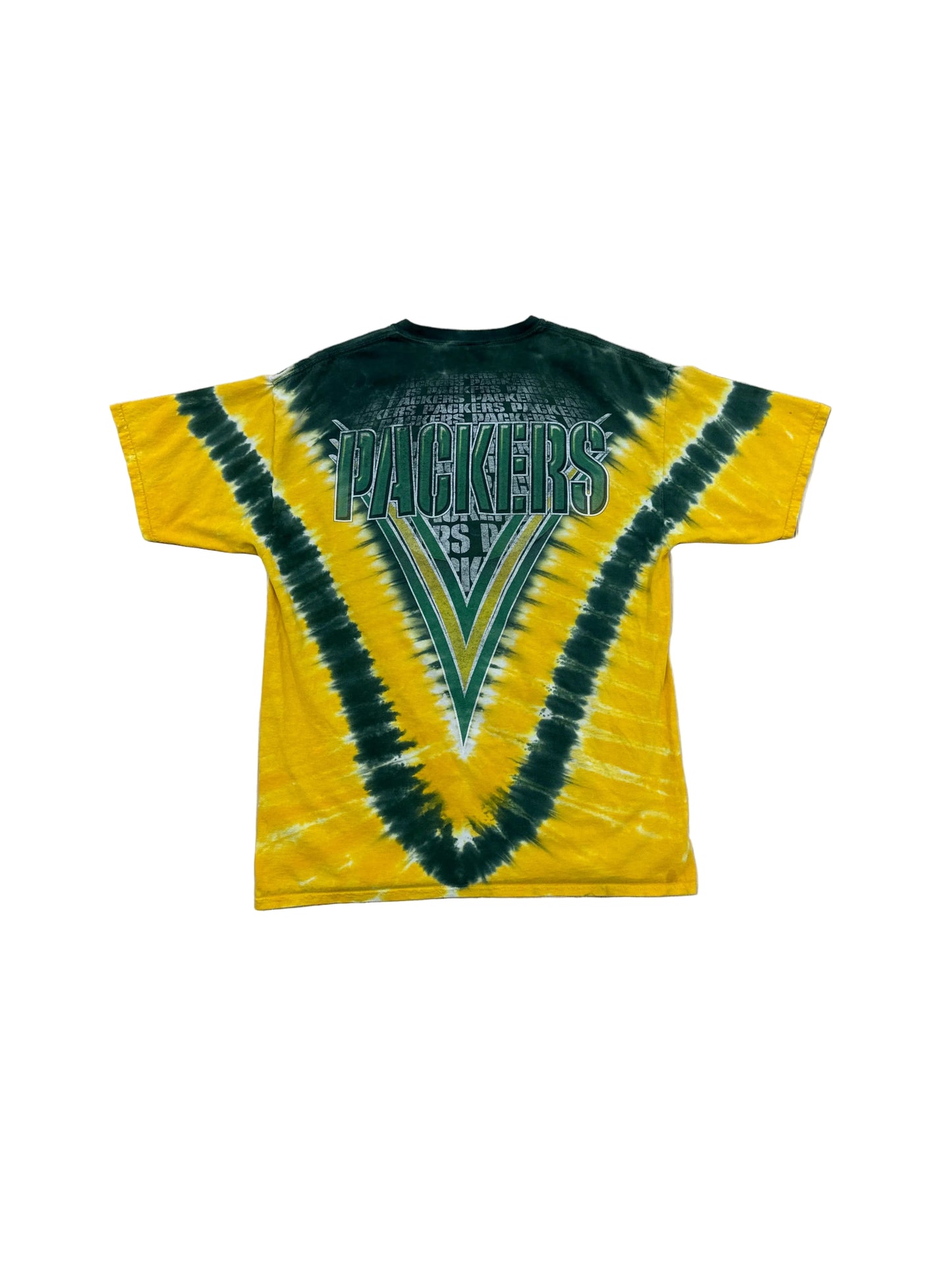 Vintage Green Bay Packers Tie Dye T-Shirt - XL
