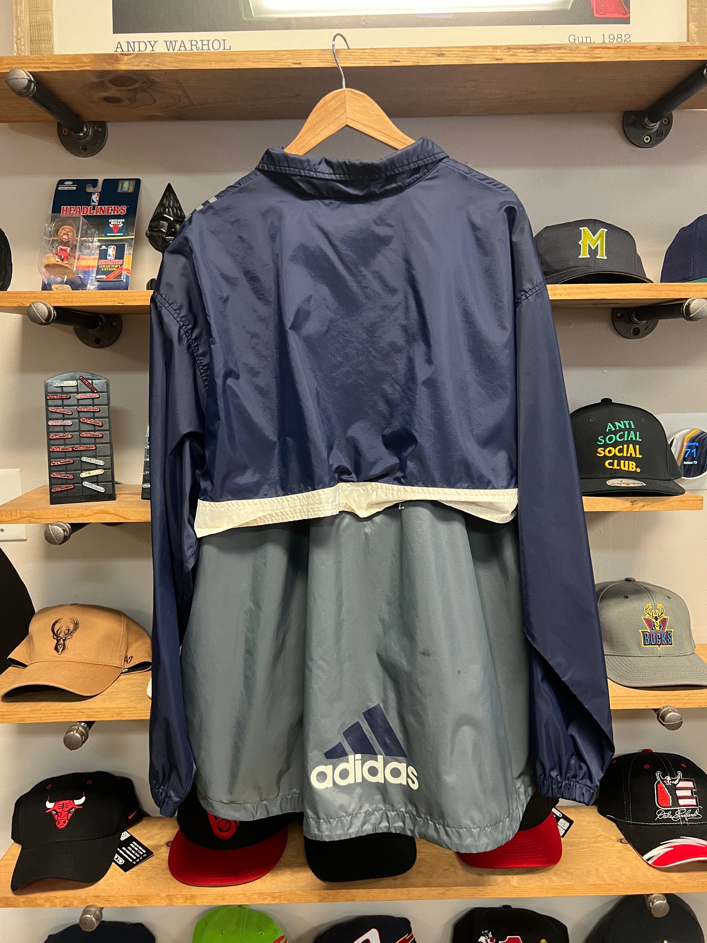 Adidas Quarter Zip Windbreaker - XL