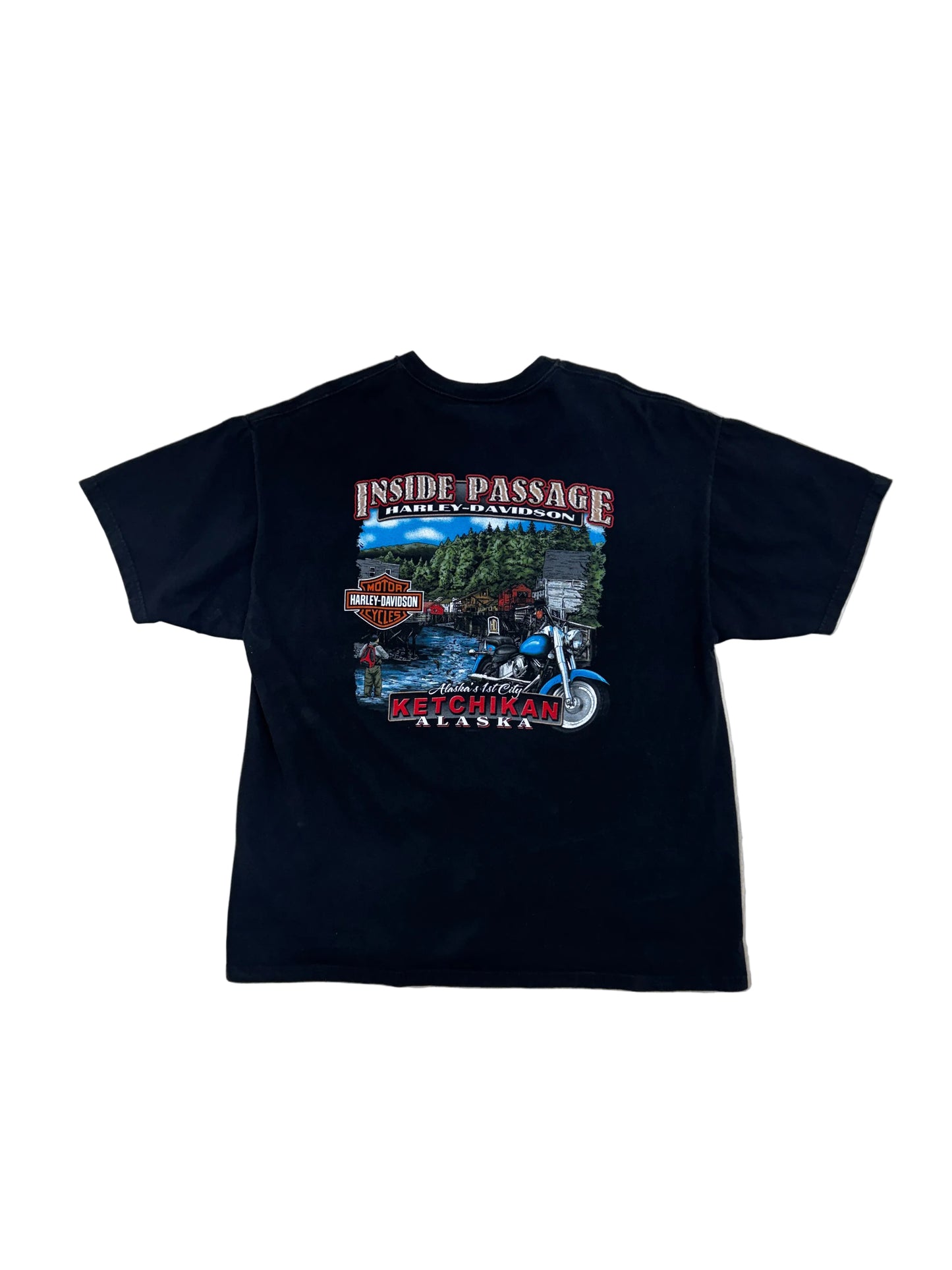 Vintage 2004 Harley Davidson Alaska T-Shirt - 2XL