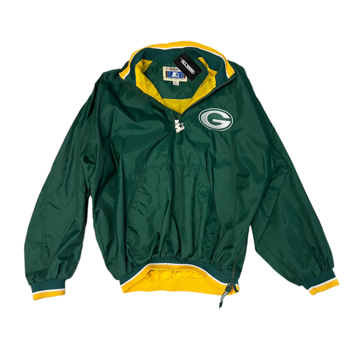Starter NFL Green Bay Packers Half Zip Jacket - XL