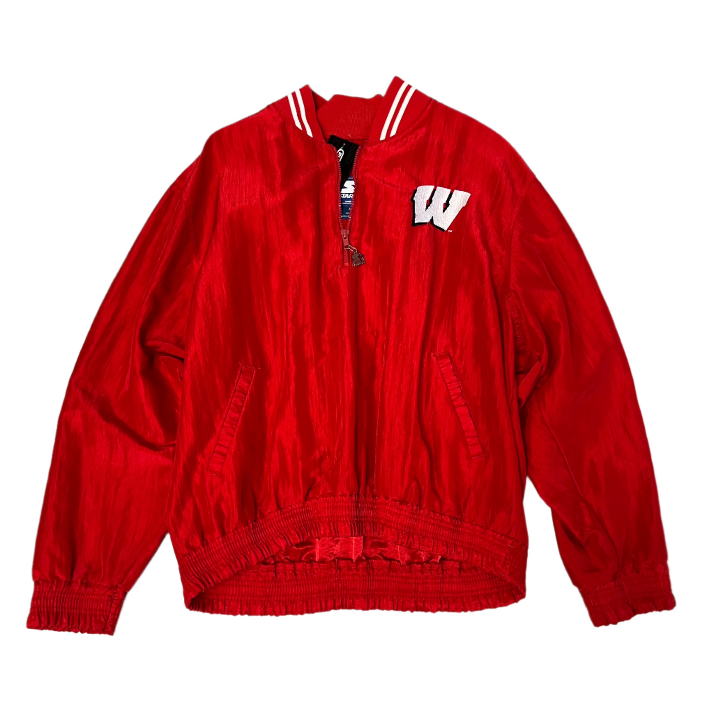 Wisconsin Badgers Half Zip Windbreaker Jacket - XL