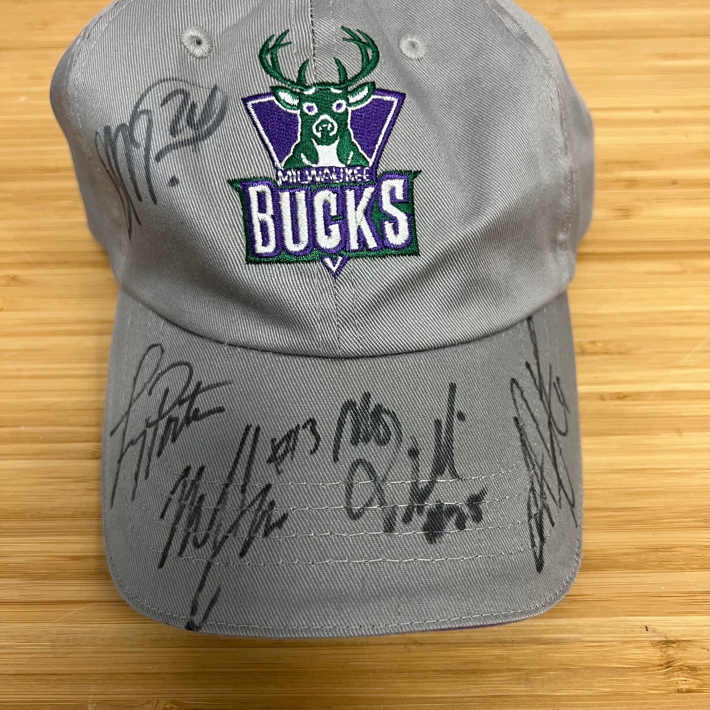 Milwaukee Bucks Autographed Adjustable Hat