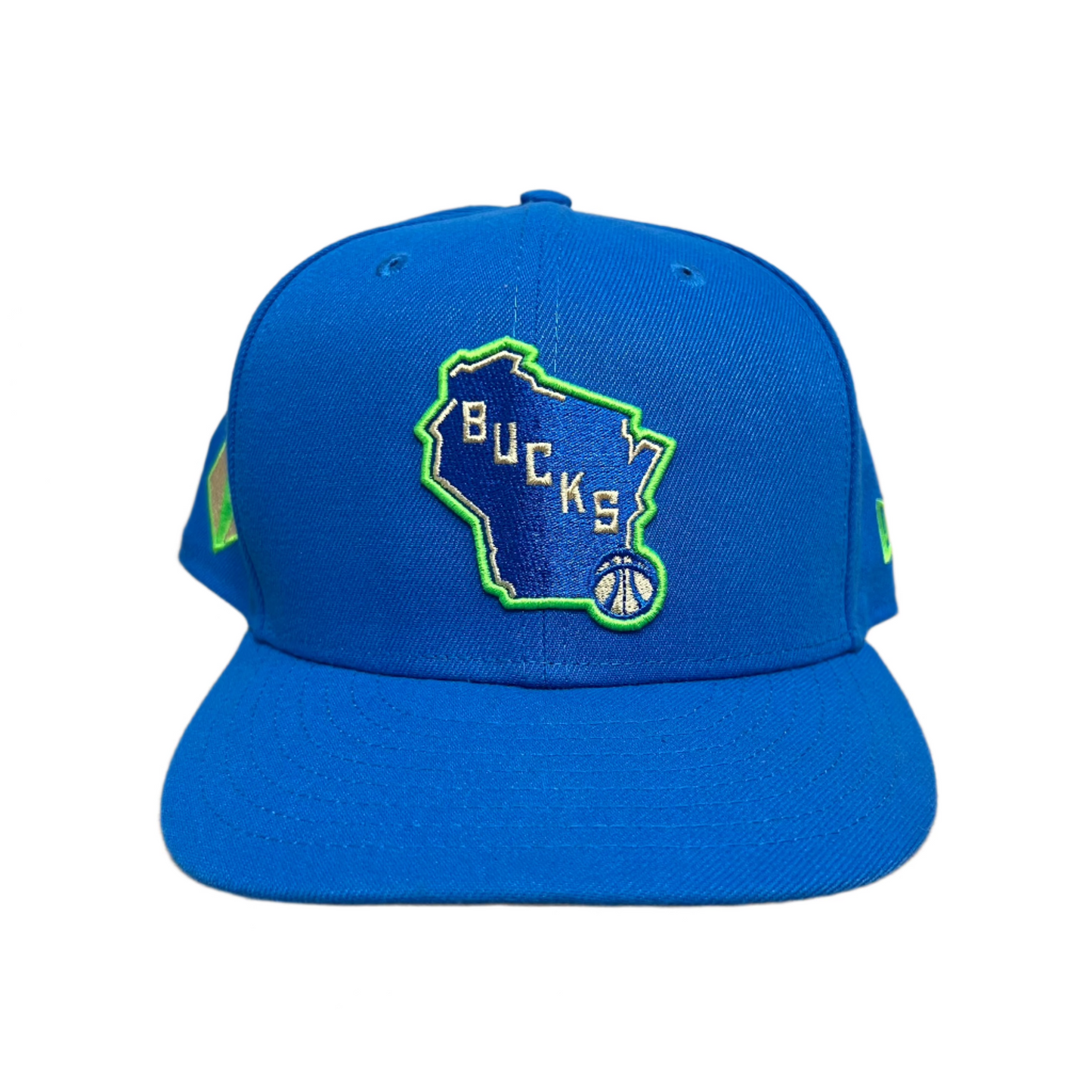 Milwaukee Bucks Blue Fitted Hat - 7 1/4