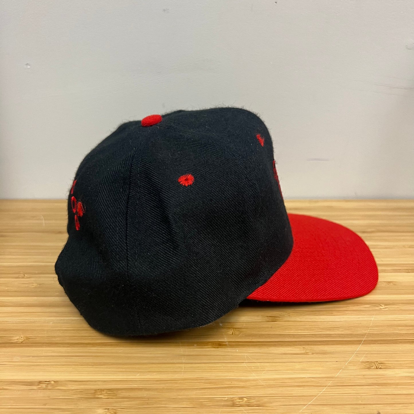 Bull Dog Red Dog Snapback Hat