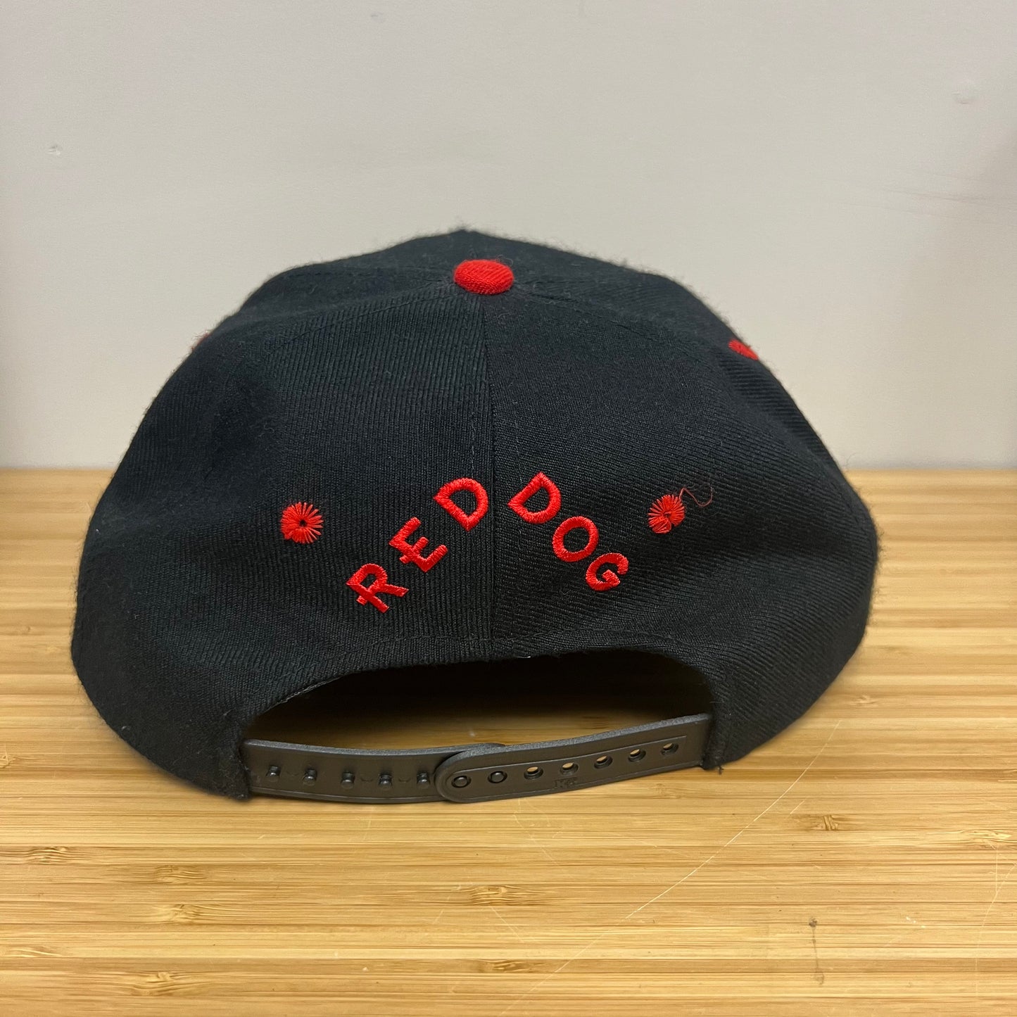 Bull Dog Red Dog Snapback Hat