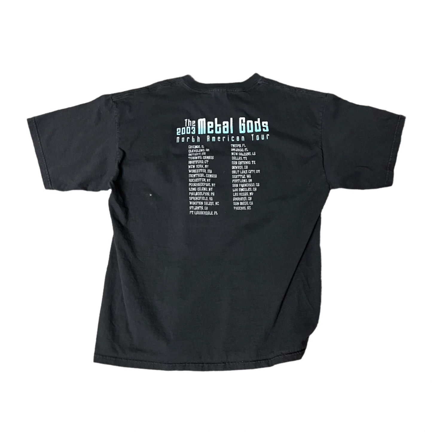 The 2003 Metal Gods Tour Shirt - XL