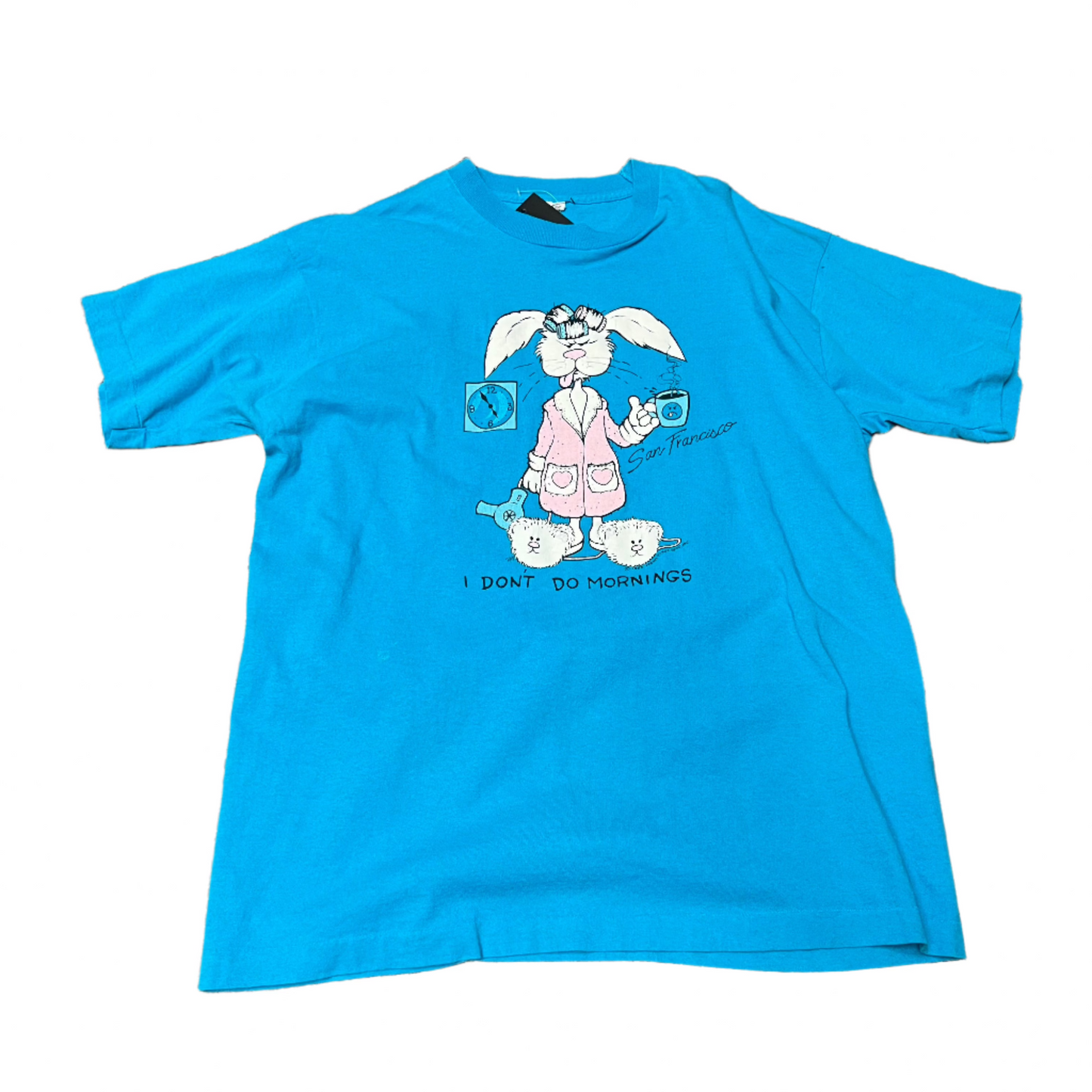 Bunny I Don't Do Mornings Shirt - XL