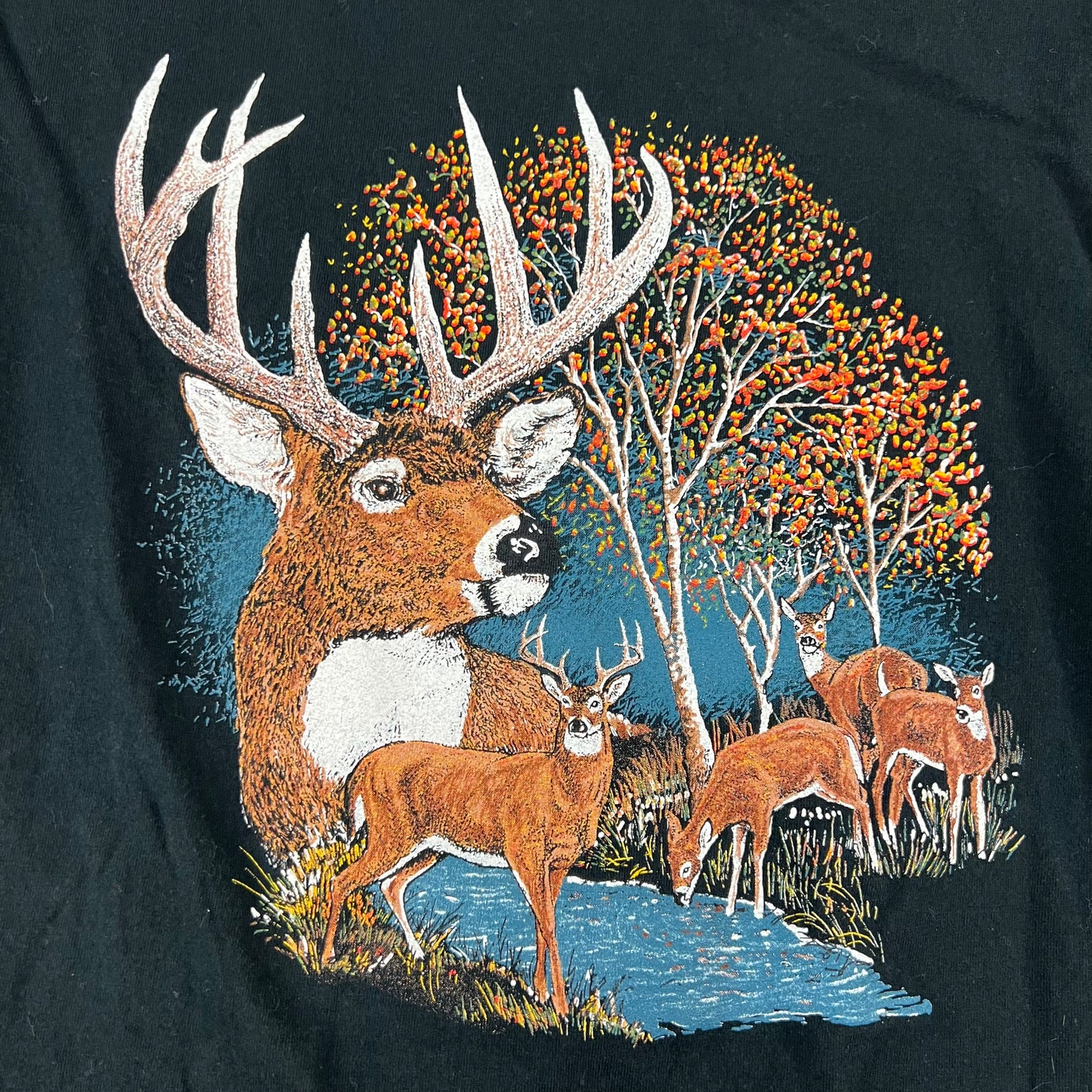 Deer Woods Black Shirt - XL