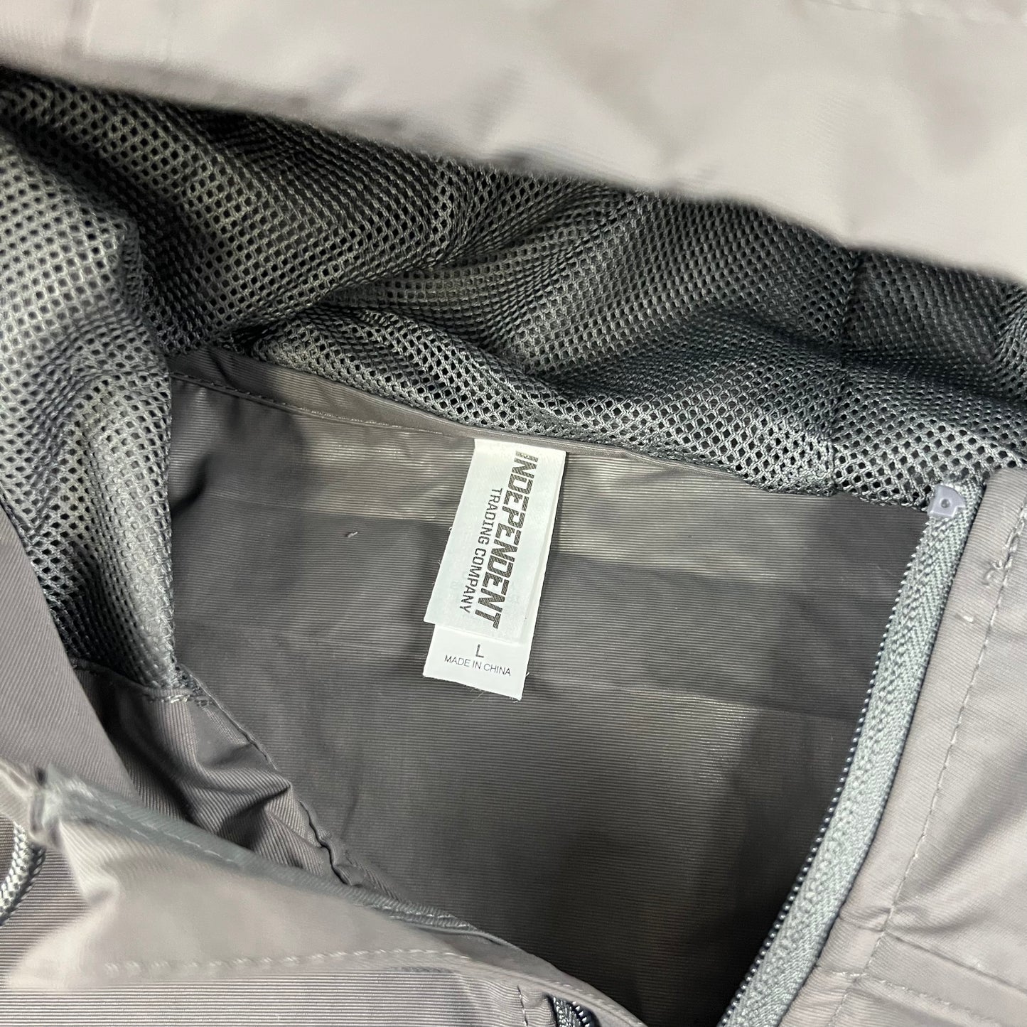 Independent Trading Company Dark Grey Windbreaker Jacket - L