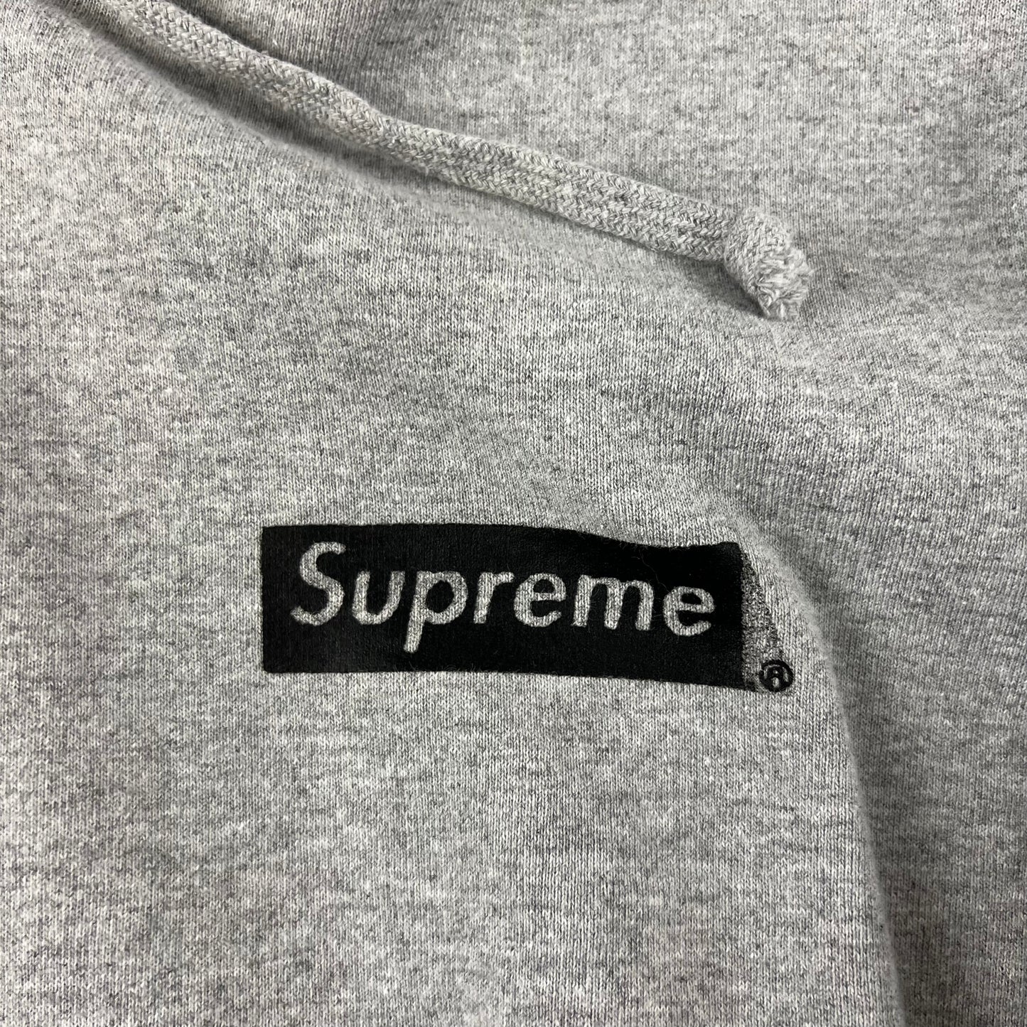 Supreme Grey Hoodie - L