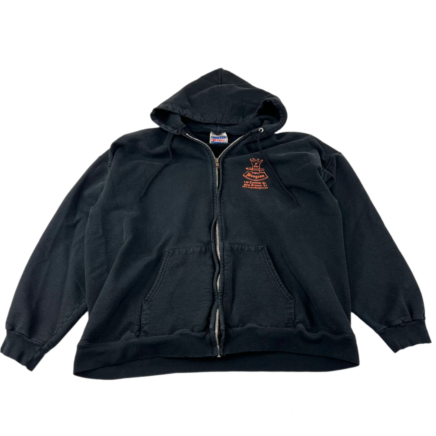 Hanes De Olde Original Dungeon Zip Up Hoodie - XL