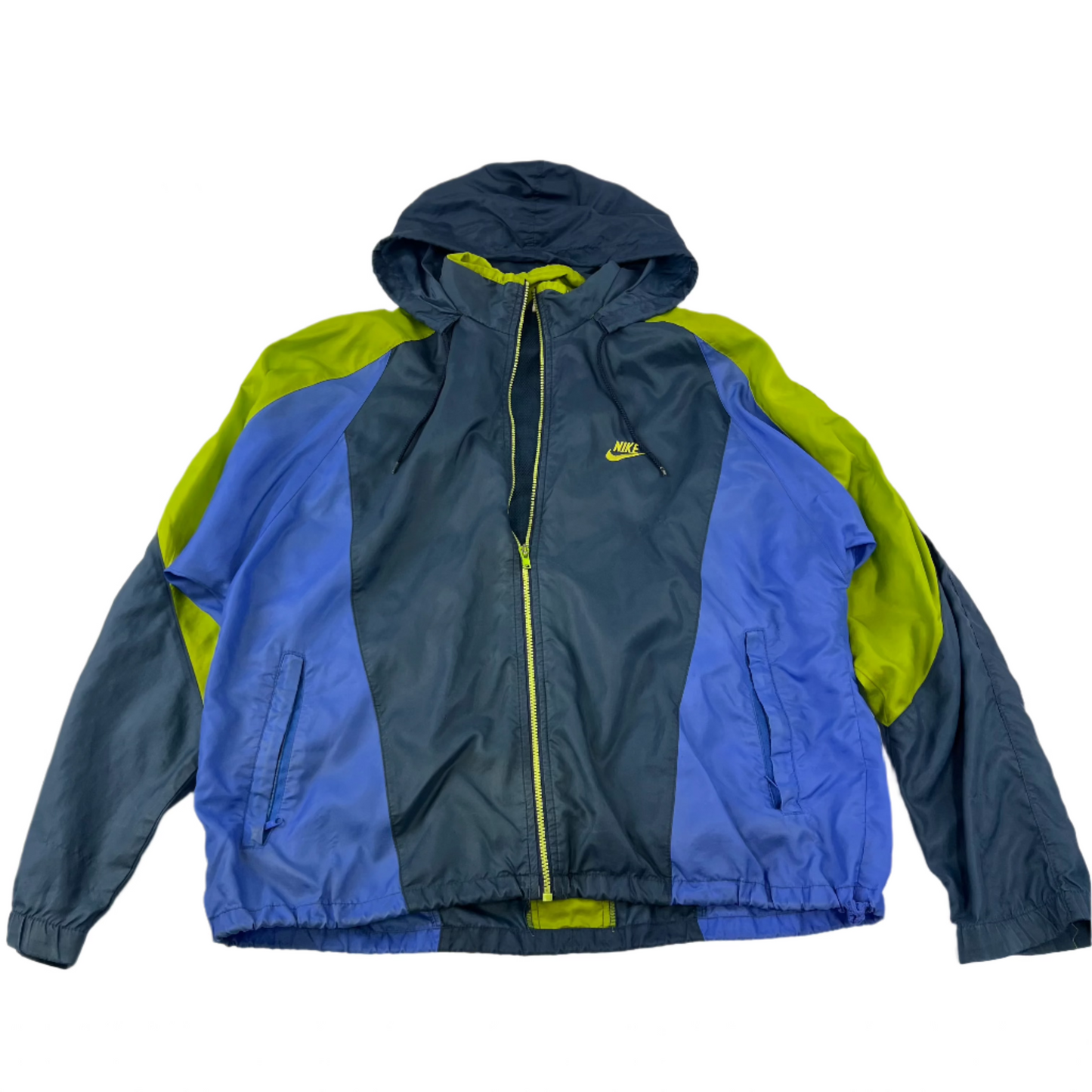 Nike Blue & Green Windbreaker Jacket - L
