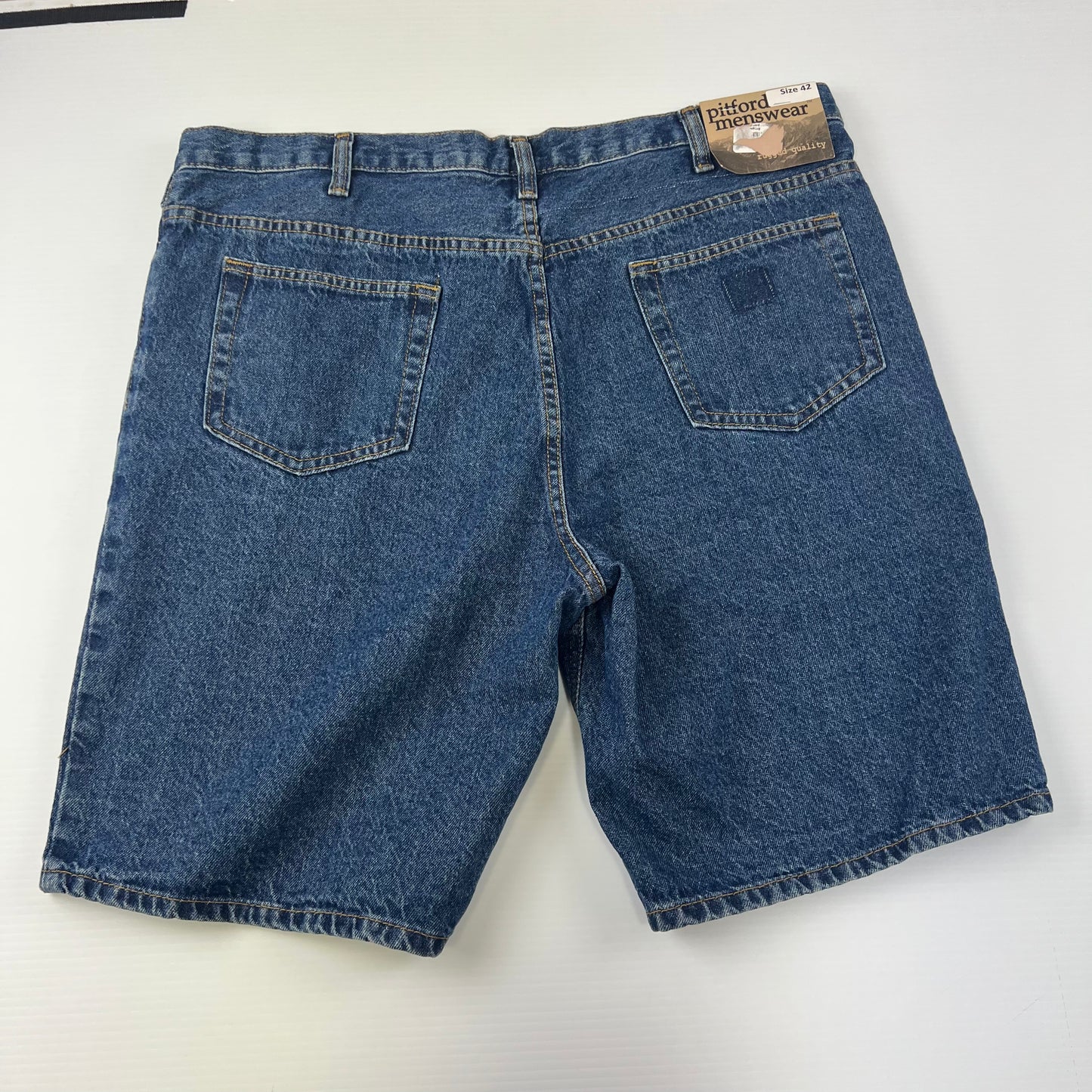 Pitford Menswear Dark Wash Jean Shorts Jorts - 42