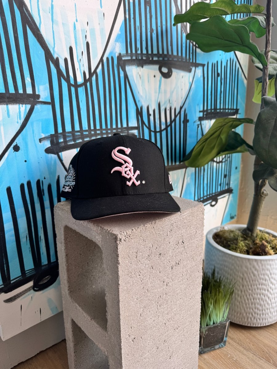 Black/Pink Chicago White Sox Fitted Hat - ALL GOODS - ALL GOODS
