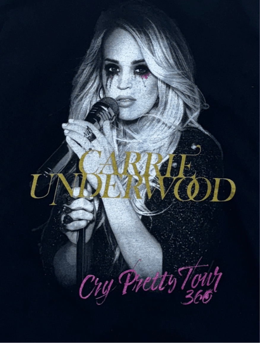 Carrie Underwood Cry Pretty Tour T-Shirt - Small - ALL GOODS - ALL GOODS