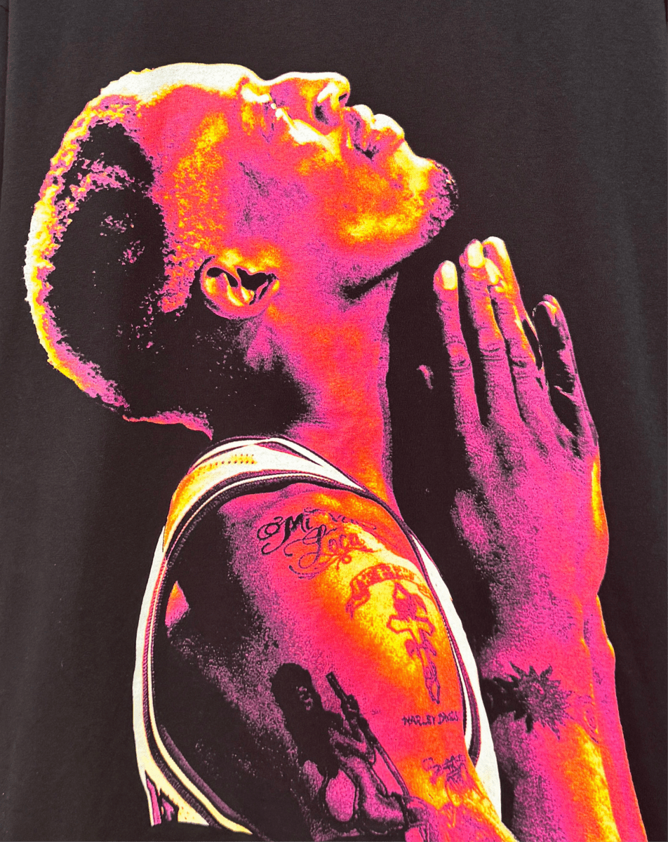 Dennis Rodman Praying Tee - Large - ALL GOODS - ALL GOODS