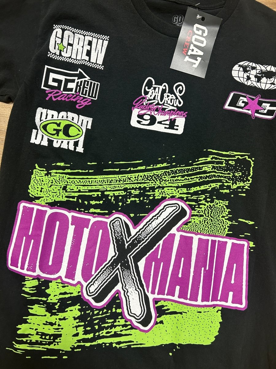 GOAT Crew Moto Mania Shirt Size S - ALL GOODS - ALL GOODS