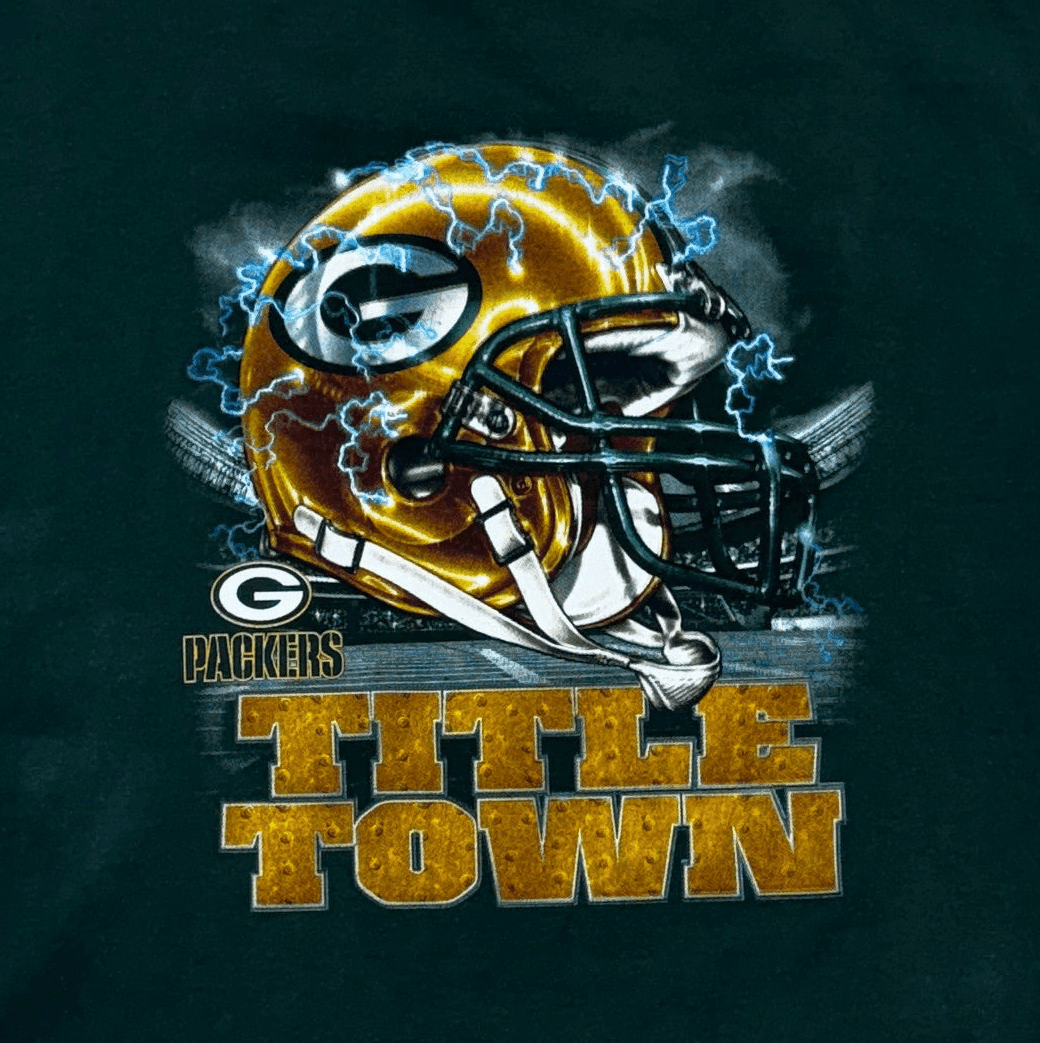 Green Bay Packers Title Town T-Shirt - Large - ALL GOODS - ALL GOODS