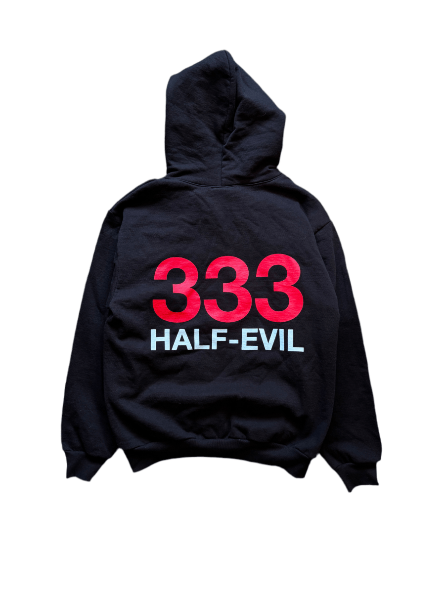 Half - Evil 333 Red Logo Hoodie - Medium - ALL GOODS - ALL GOODS