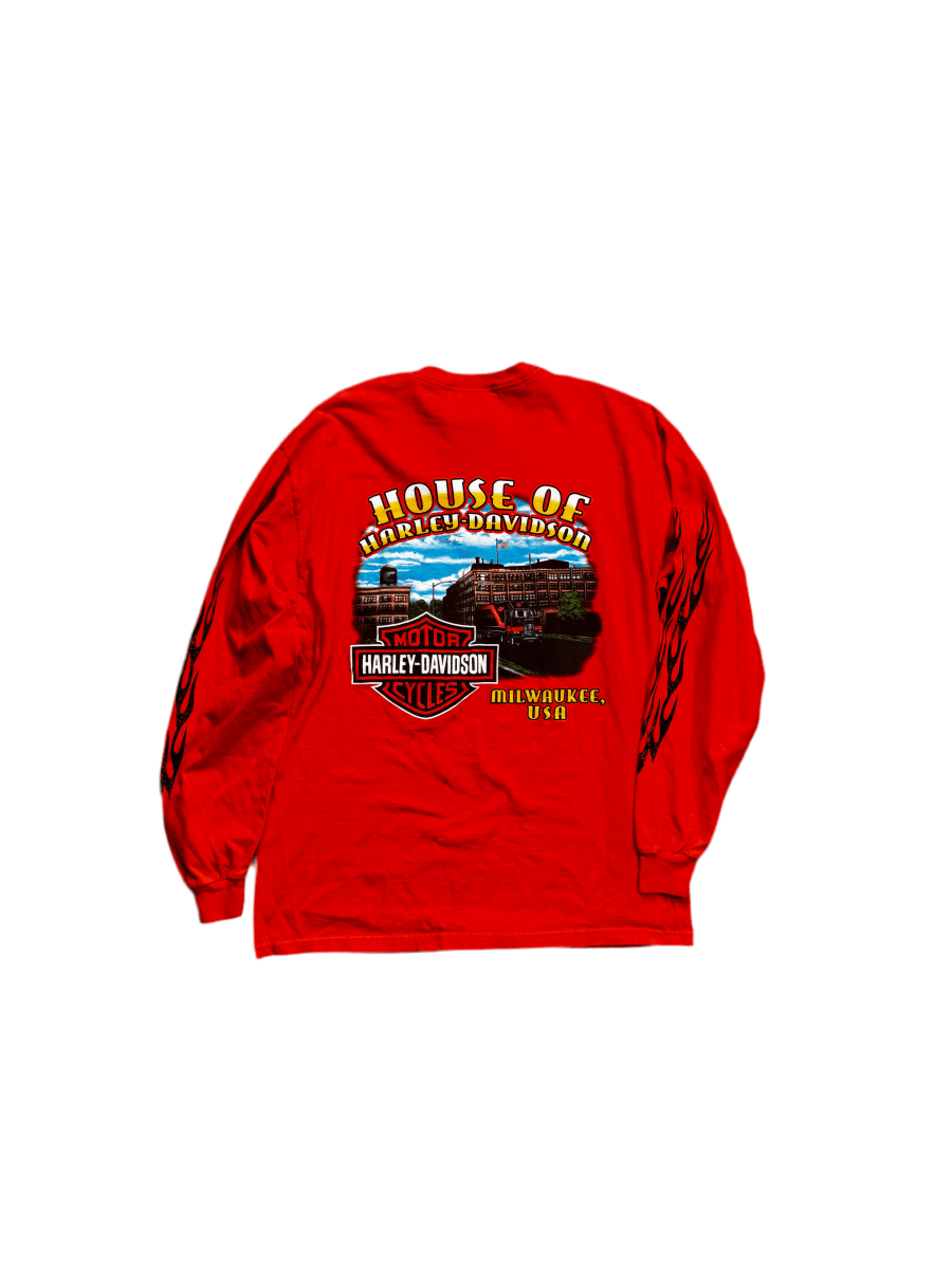 Harley Davidson Milwaukee Long Sleeve Tee - Large - ALL GOODS - ALL GOODS