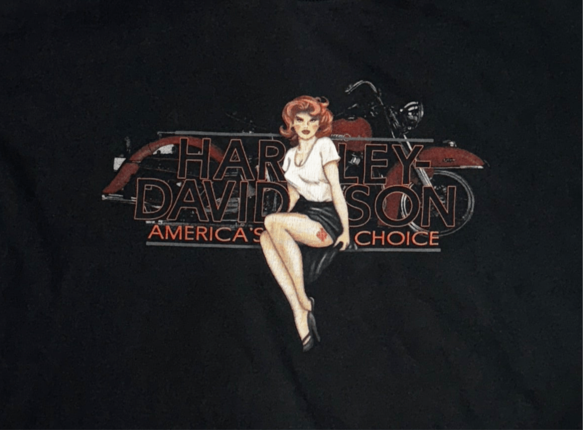 Harley Davidson Pin Up Girl Shirt - 2XL - ALL GOODS - ALL GOODS
