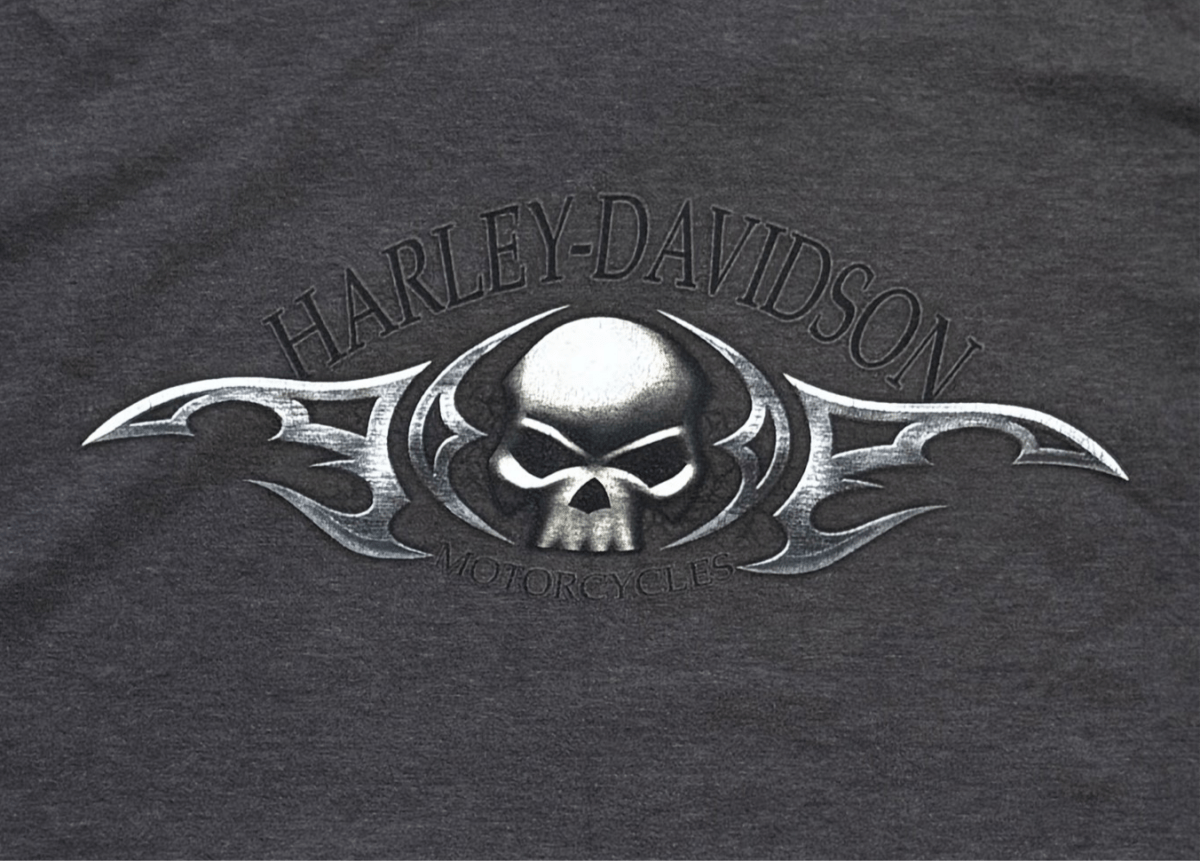 Harley Davidson Skull Tee - XL - ALL GOODS - ALL GOODS