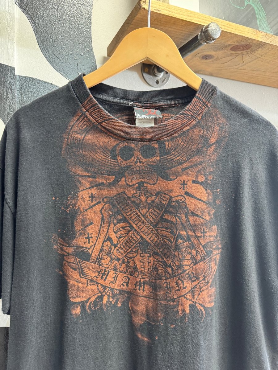 Miami Ink Skull Shirt - XL - ALL GOODS - ALL GOODS