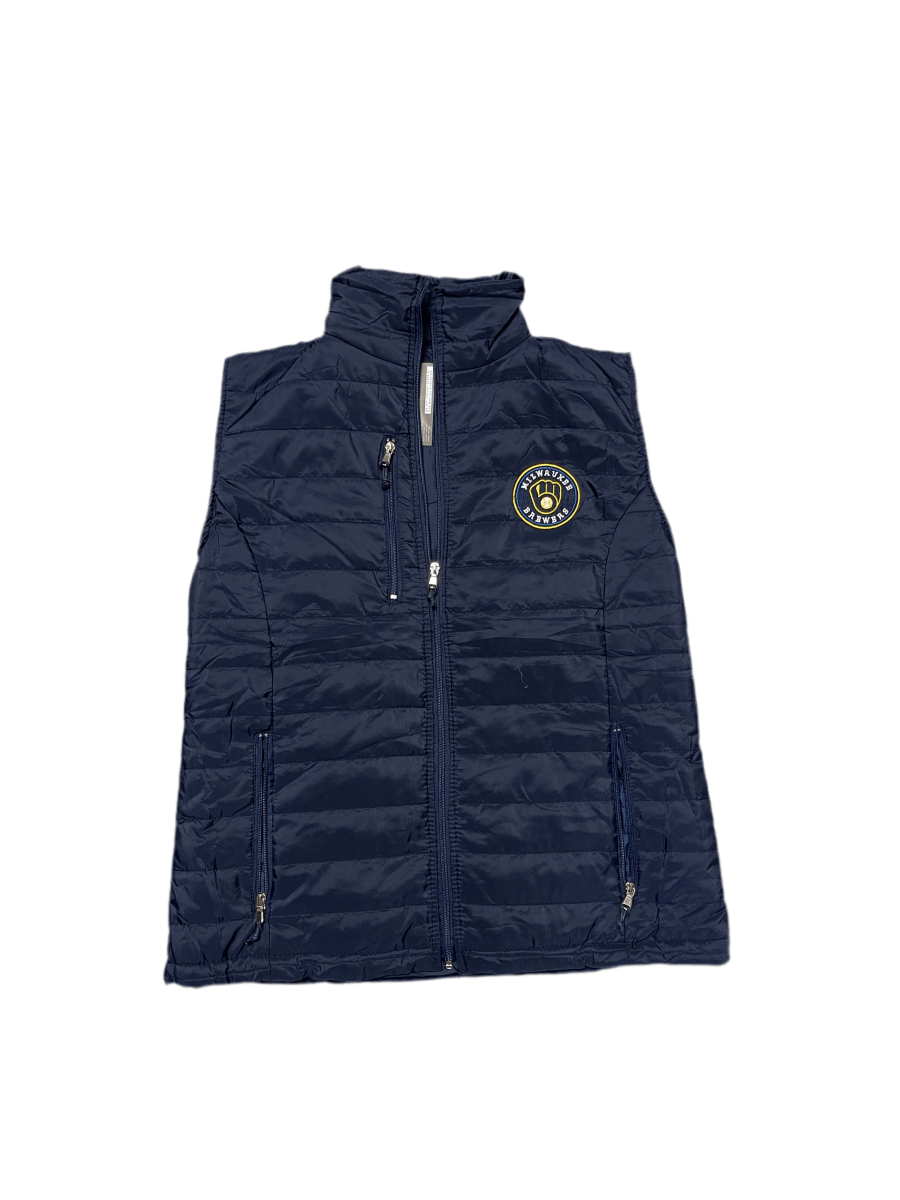 Milwaukee Brewers Puffer Vest - M - ALL GOODS - ALL GOODS