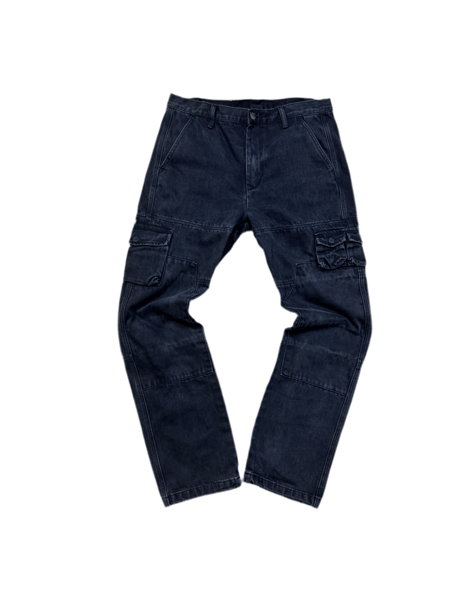 MNML Black Cargo Jeans - 33 - ALL GOODS - ALL GOODS