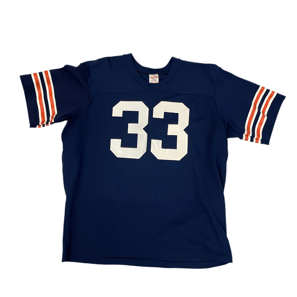 Navy and Red #33 Football Jersey - XL - ALL GOODS - ALL GOODS