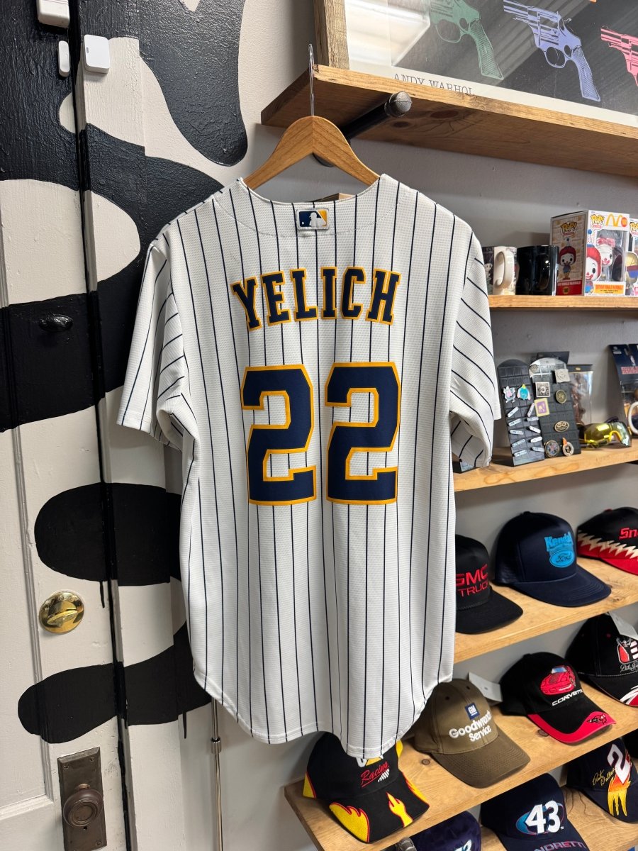 Nike Milwaukee Brewers Christian Yelich Jersey - Medium - ALL GOODS - ALL GOODS