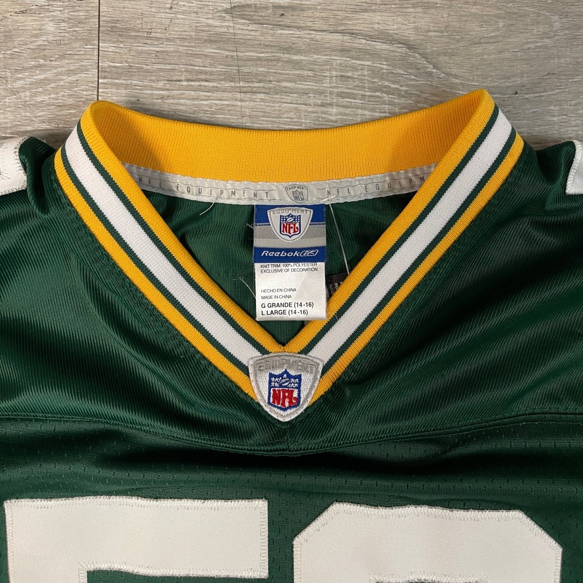 Packers #50 Hawk Football Jersey - L - ALL GOODS - ALL GOODS
